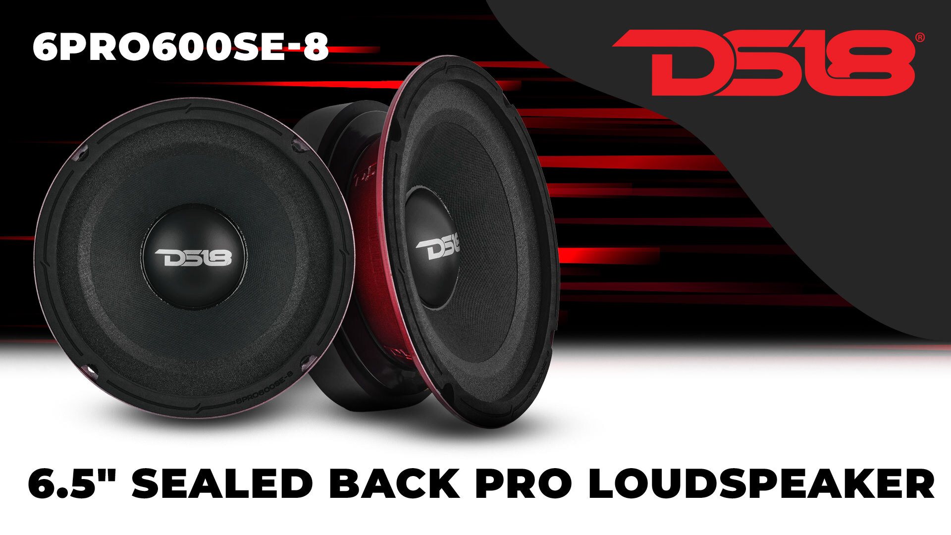 Amazon.com: DS18 6PRO600SE-8 6.5” Sealed-Back Mid-High Pro Audio